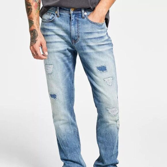 HEROES MOTORS Other - Heroes Motors Men's Slim-Straight Fit Jeans